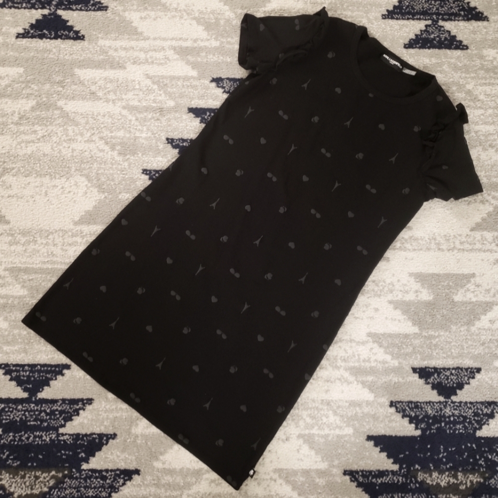 Karl Lagerfeld black shirt dress